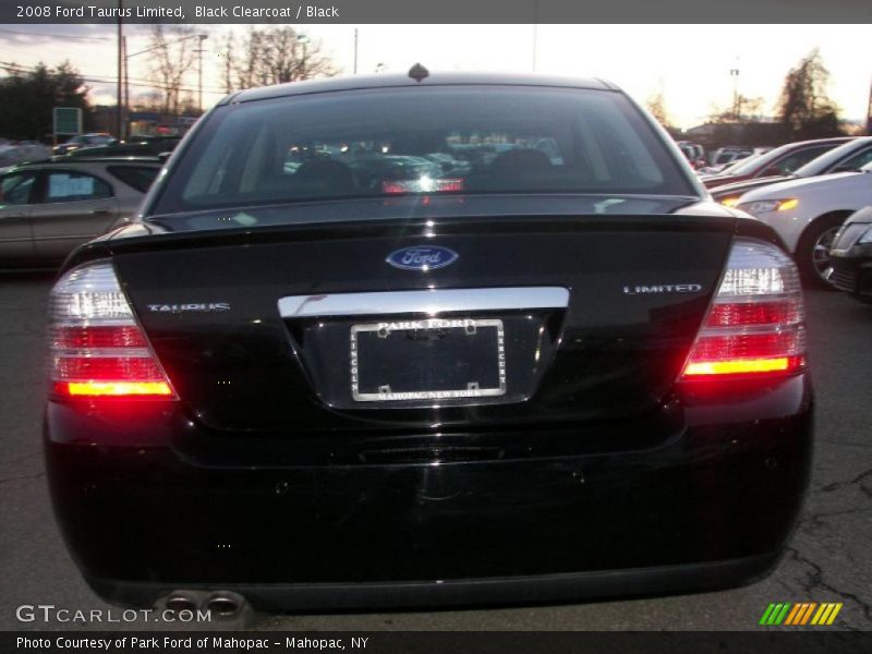 Black Clearcoat / Black 2008 Ford Taurus Limited