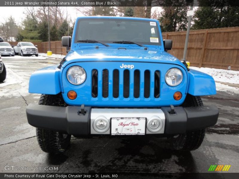 Cosmos Blue / Black 2011 Jeep Wrangler Unlimited Sahara 4x4
