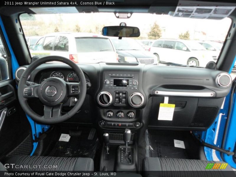 Cosmos Blue / Black 2011 Jeep Wrangler Unlimited Sahara 4x4