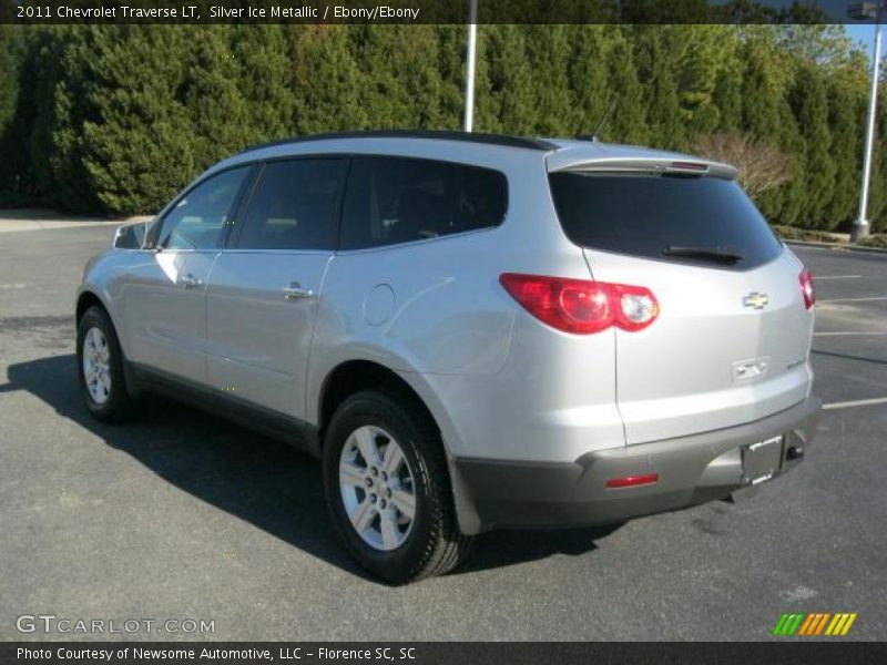 Silver Ice Metallic / Ebony/Ebony 2011 Chevrolet Traverse LT