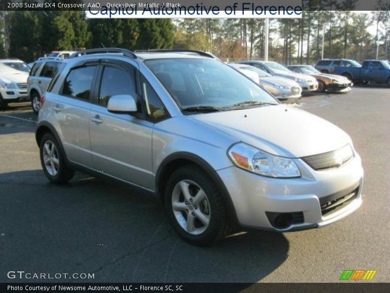 Quicksilver Metallic / Black 2008 Suzuki SX4 Crossover AWD