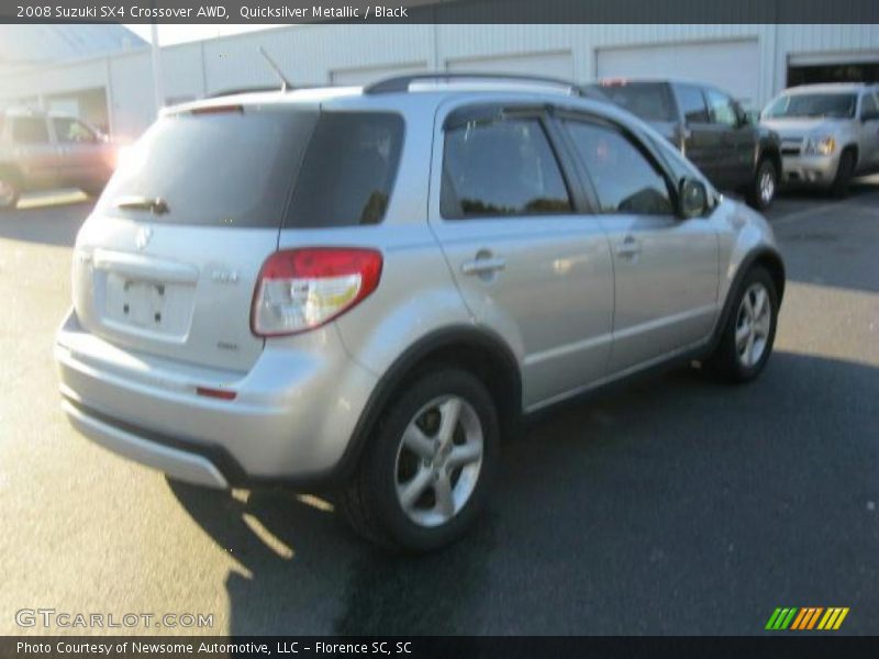 Quicksilver Metallic / Black 2008 Suzuki SX4 Crossover AWD