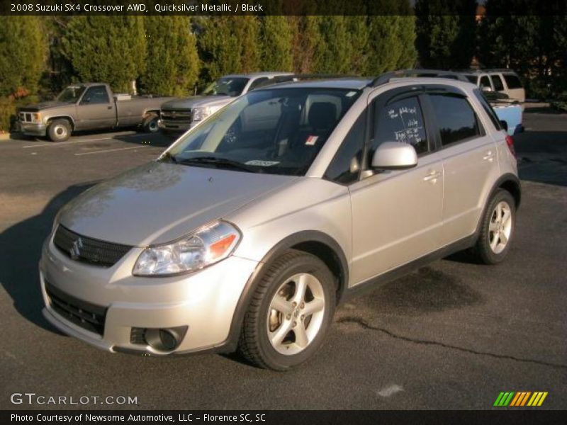 Quicksilver Metallic / Black 2008 Suzuki SX4 Crossover AWD