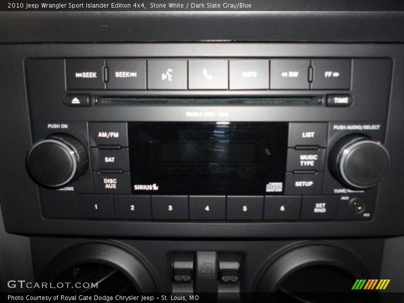 Stone White / Dark Slate Gray/Blue 2010 Jeep Wrangler Sport Islander Edition 4x4