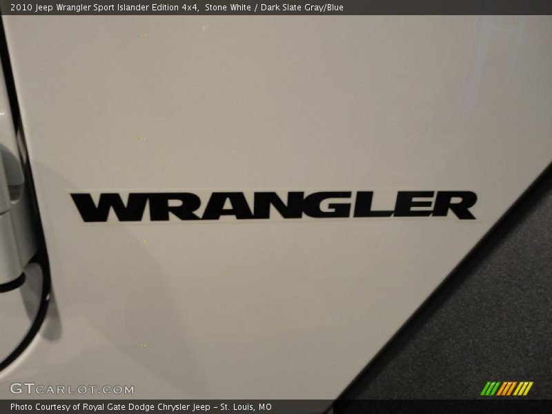 Stone White / Dark Slate Gray/Blue 2010 Jeep Wrangler Sport Islander Edition 4x4