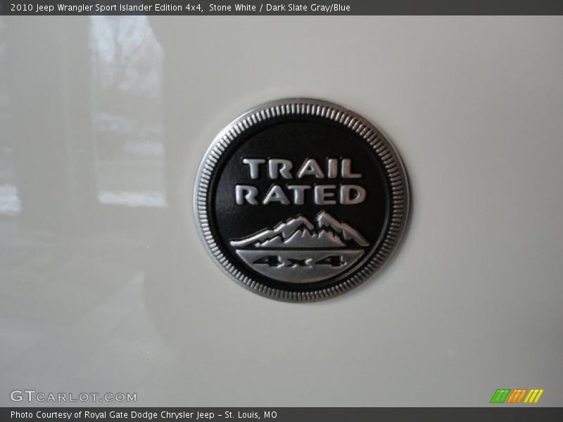 Stone White / Dark Slate Gray/Blue 2010 Jeep Wrangler Sport Islander Edition 4x4