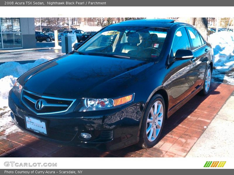 Nighthawk Black Pearl / Parchment 2008 Acura TSX Sedan