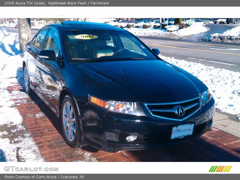 Nighthawk Black Pearl / Parchment 2008 Acura TSX Sedan