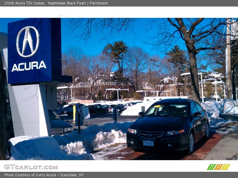 Nighthawk Black Pearl / Parchment 2008 Acura TSX Sedan