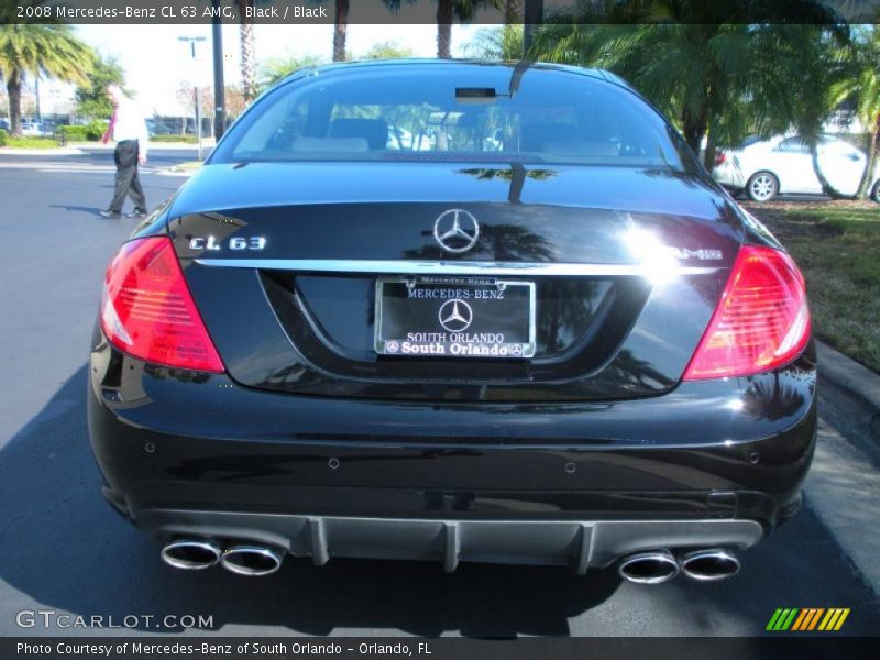 Black / Black 2008 Mercedes-Benz CL 63 AMG