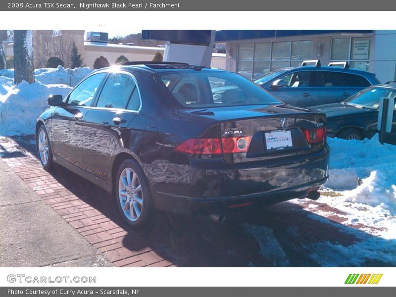 Nighthawk Black Pearl / Parchment 2008 Acura TSX Sedan