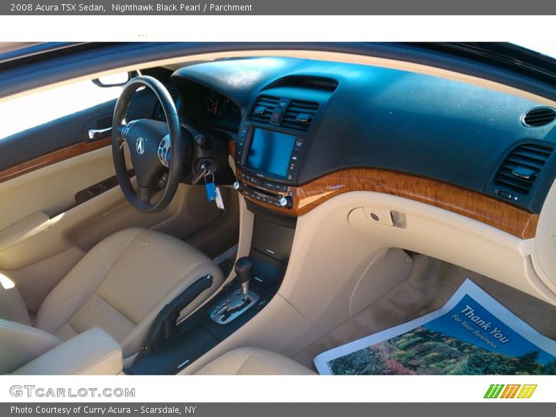 Nighthawk Black Pearl / Parchment 2008 Acura TSX Sedan