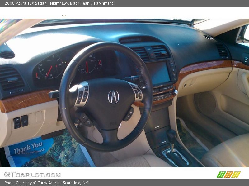 Nighthawk Black Pearl / Parchment 2008 Acura TSX Sedan