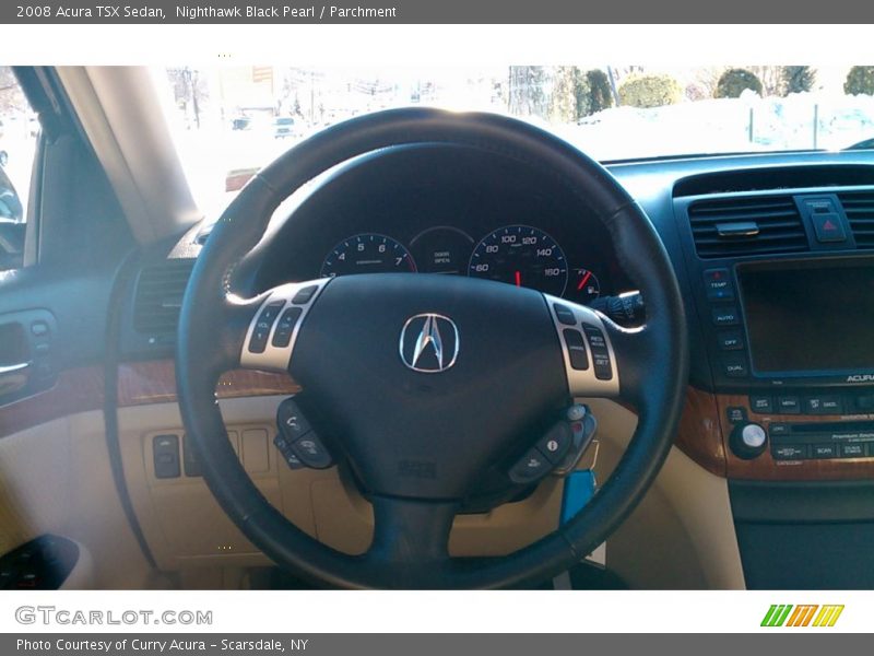Nighthawk Black Pearl / Parchment 2008 Acura TSX Sedan