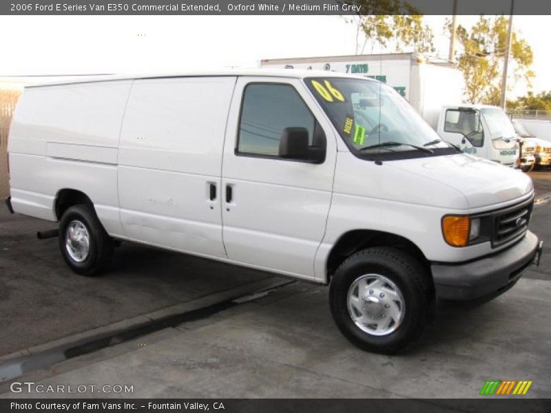 Oxford White / Medium Flint Grey 2006 Ford E Series Van E350 Commercial Extended