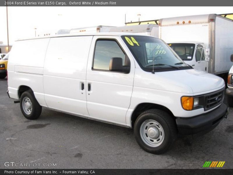 Oxford White / Medium Flint 2004 Ford E Series Van E150 Cargo