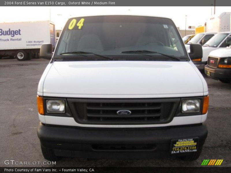 Oxford White / Medium Flint 2004 Ford E Series Van E150 Cargo