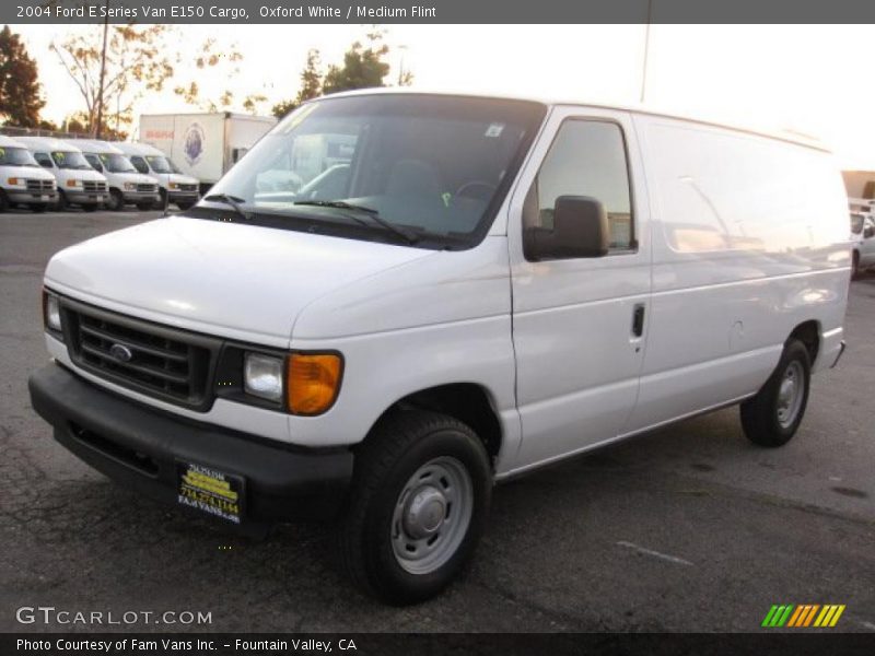 Oxford White / Medium Flint 2004 Ford E Series Van E150 Cargo