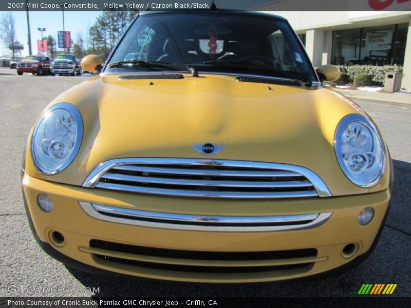 Mellow Yellow / Carbon Black/Black 2007 Mini Cooper Convertible