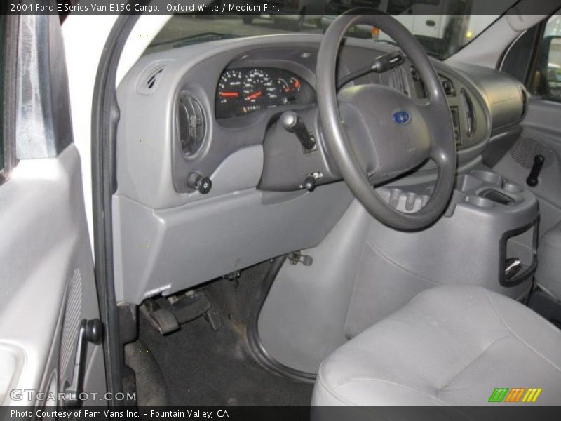 Oxford White / Medium Flint 2004 Ford E Series Van E150 Cargo