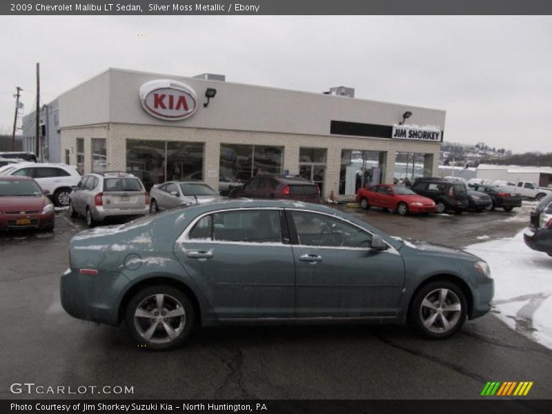 Silver Moss Metallic / Ebony 2009 Chevrolet Malibu LT Sedan