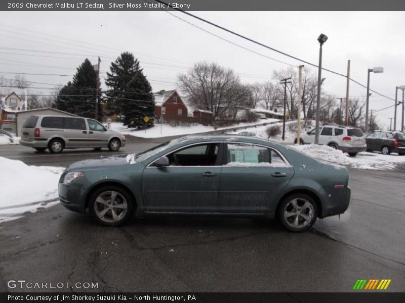 Silver Moss Metallic / Ebony 2009 Chevrolet Malibu LT Sedan
