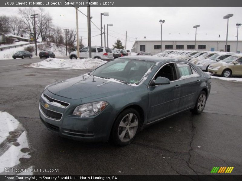Silver Moss Metallic / Ebony 2009 Chevrolet Malibu LT Sedan