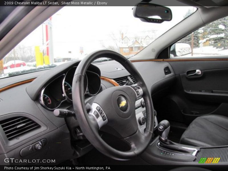 Silver Moss Metallic / Ebony 2009 Chevrolet Malibu LT Sedan