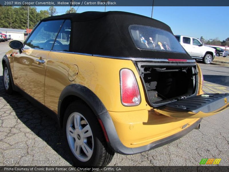 Mellow Yellow / Carbon Black/Black 2007 Mini Cooper Convertible