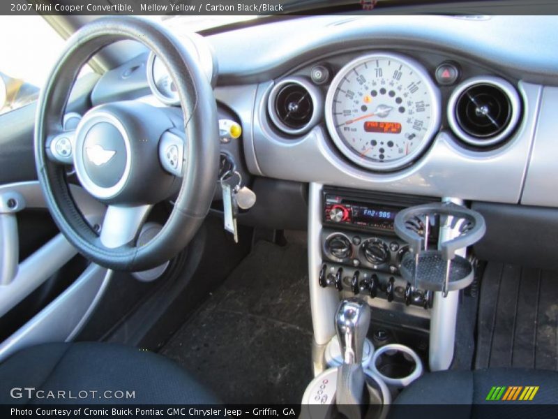 Mellow Yellow / Carbon Black/Black 2007 Mini Cooper Convertible