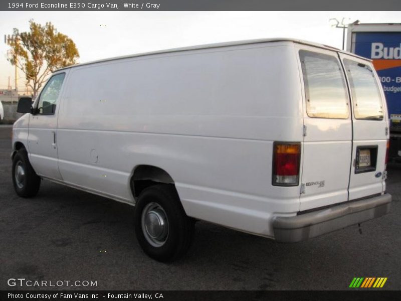 White / Gray 1994 Ford Econoline E350 Cargo Van