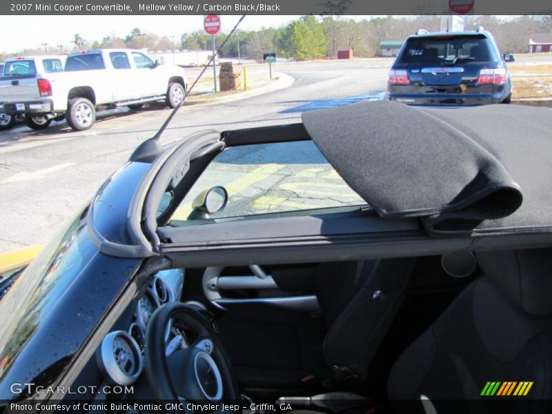 Mellow Yellow / Carbon Black/Black 2007 Mini Cooper Convertible
