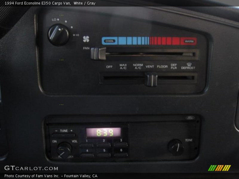 White / Gray 1994 Ford Econoline E350 Cargo Van
