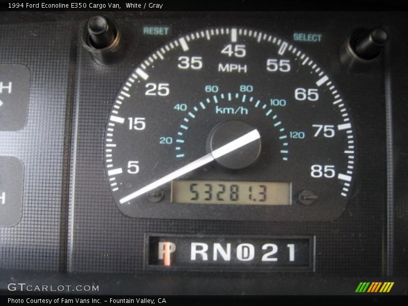 White / Gray 1994 Ford Econoline E350 Cargo Van