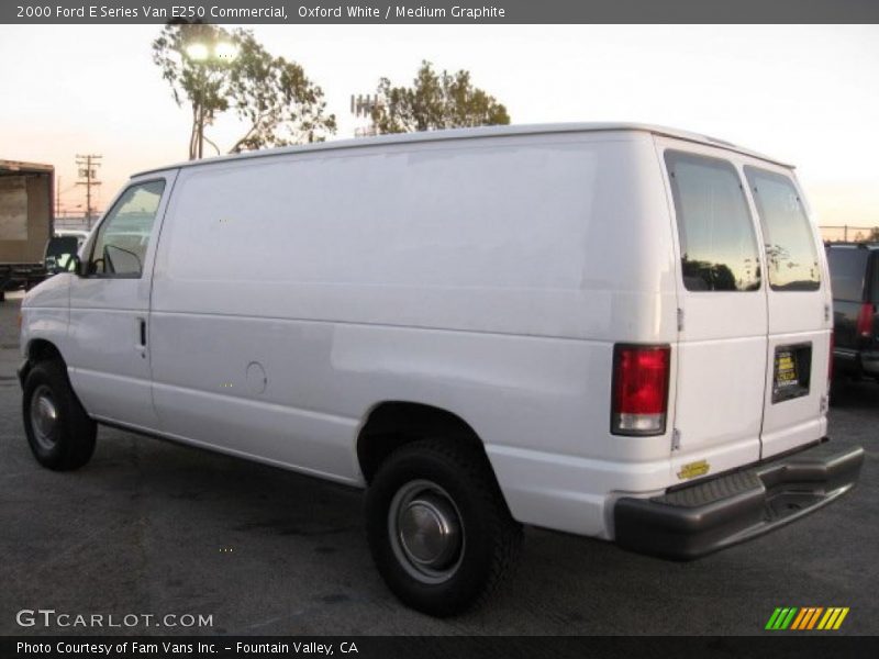 Oxford White / Medium Graphite 2000 Ford E Series Van E250 Commercial