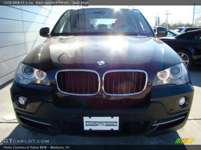 Black Sapphire Metallic / Sand Beige 2008 BMW X5 3.0si