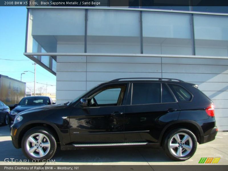 Black Sapphire Metallic / Sand Beige 2008 BMW X5 3.0si