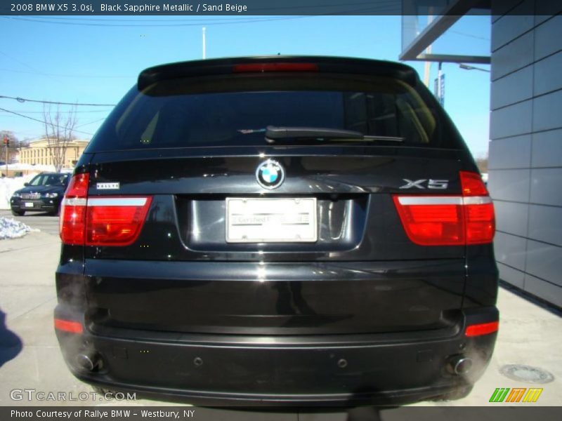 Black Sapphire Metallic / Sand Beige 2008 BMW X5 3.0si