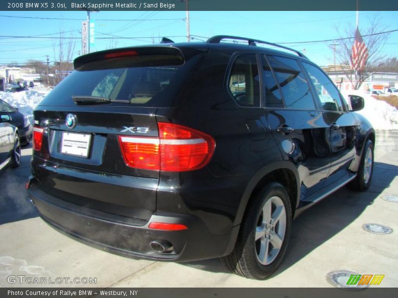 Black Sapphire Metallic / Sand Beige 2008 BMW X5 3.0si