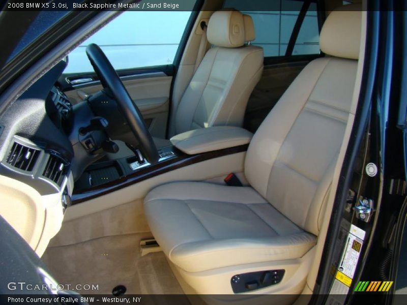 Black Sapphire Metallic / Sand Beige 2008 BMW X5 3.0si