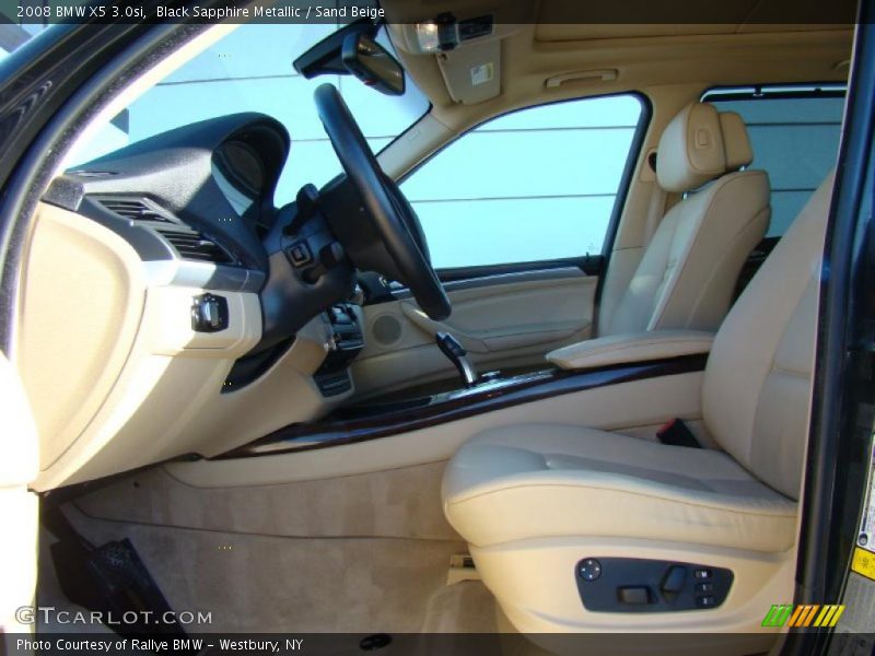 Black Sapphire Metallic / Sand Beige 2008 BMW X5 3.0si
