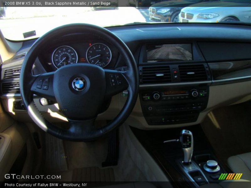 Black Sapphire Metallic / Sand Beige 2008 BMW X5 3.0si