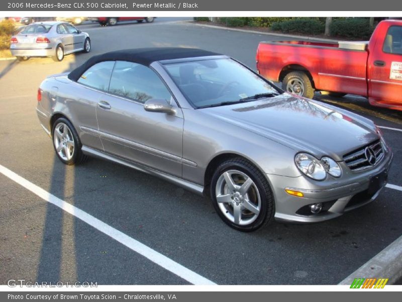 Pewter Metallic / Black 2006 Mercedes-Benz CLK 500 Cabriolet