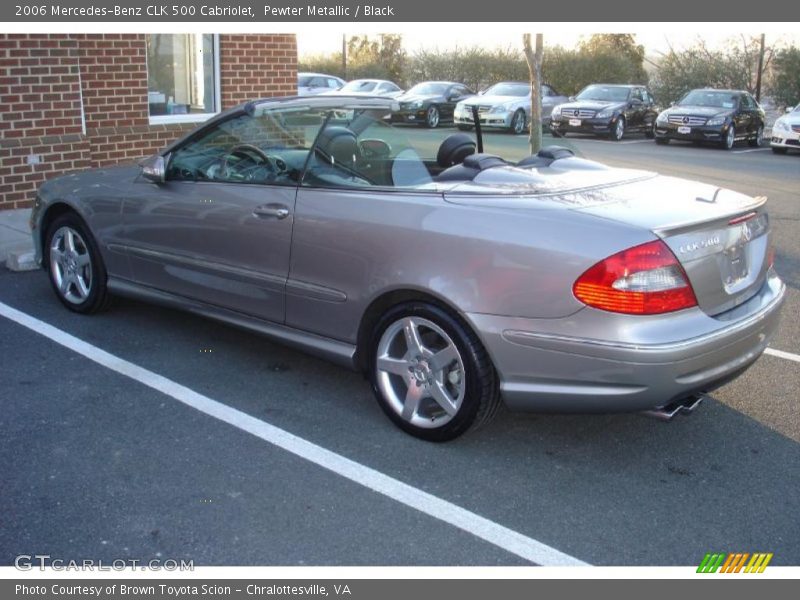 Pewter Metallic / Black 2006 Mercedes-Benz CLK 500 Cabriolet