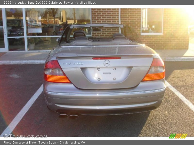 Pewter Metallic / Black 2006 Mercedes-Benz CLK 500 Cabriolet