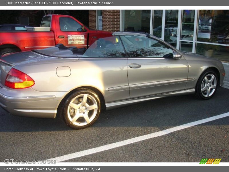 Pewter Metallic / Black 2006 Mercedes-Benz CLK 500 Cabriolet