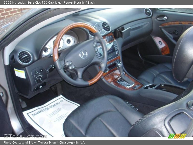 Pewter Metallic / Black 2006 Mercedes-Benz CLK 500 Cabriolet