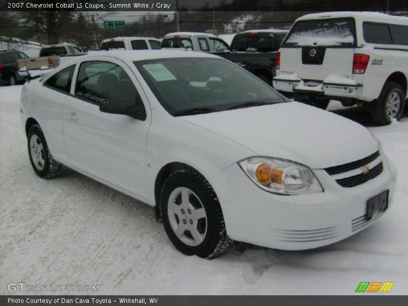 Summit White / Gray 2007 Chevrolet Cobalt LS Coupe