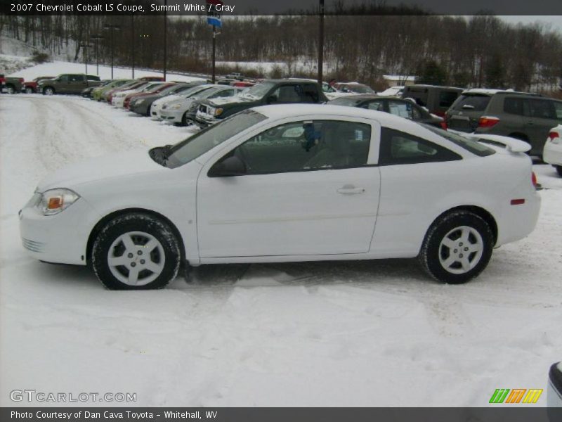 Summit White / Gray 2007 Chevrolet Cobalt LS Coupe