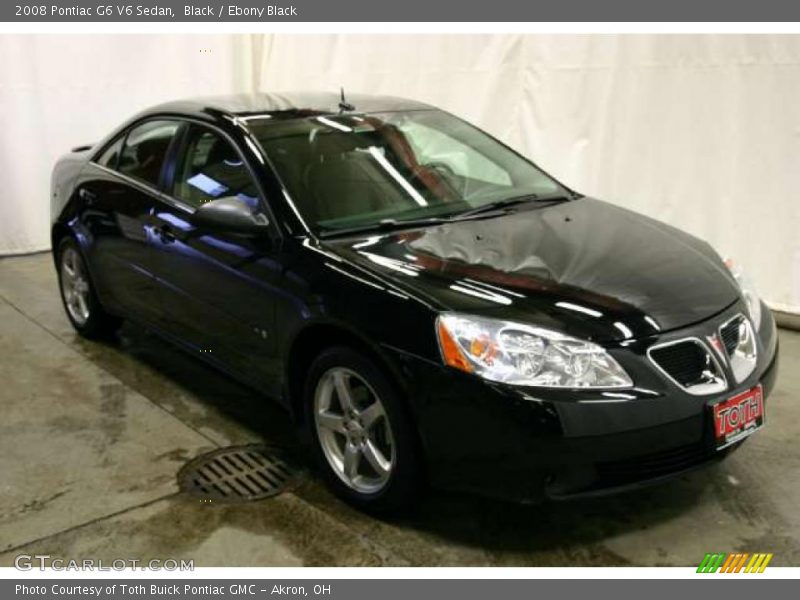Black / Ebony Black 2008 Pontiac G6 V6 Sedan